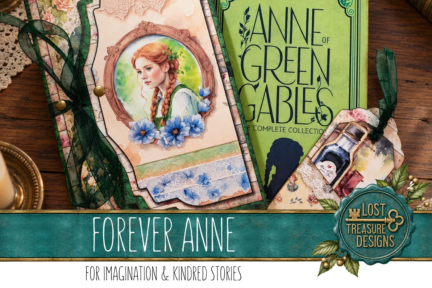 Anne of Green Gables Junk Journal Folio Kit (Digital Papers) — Collection Cover