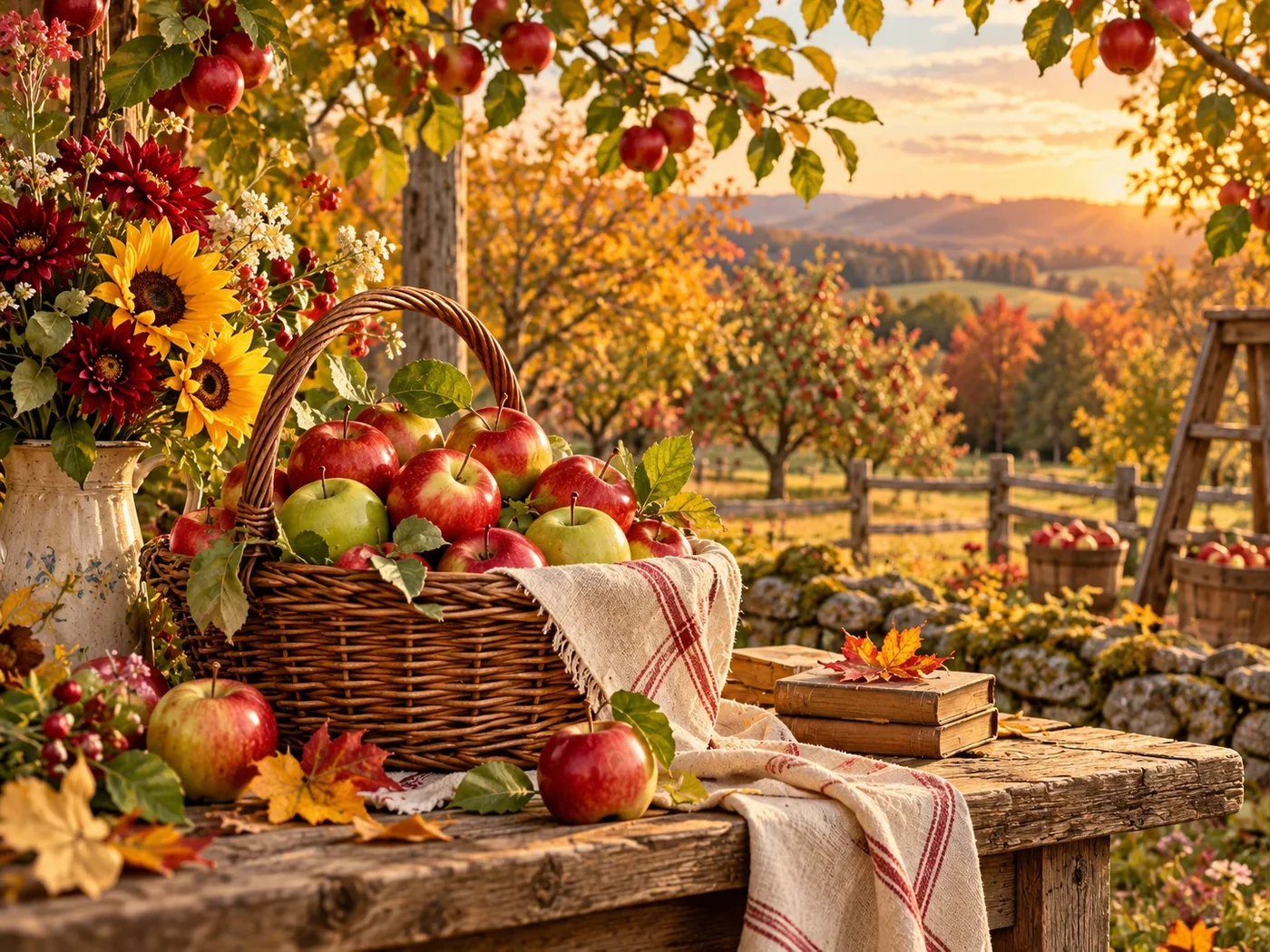 Illustrative inspiration scene for Apple Harvest
