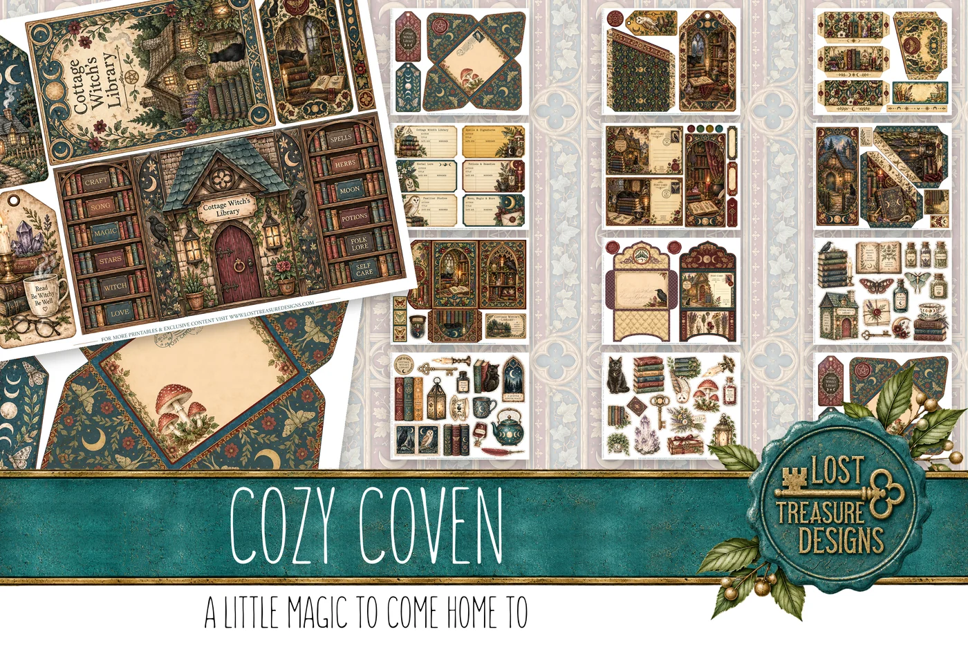 Cozy Coven — Folio & Embellishments Preview