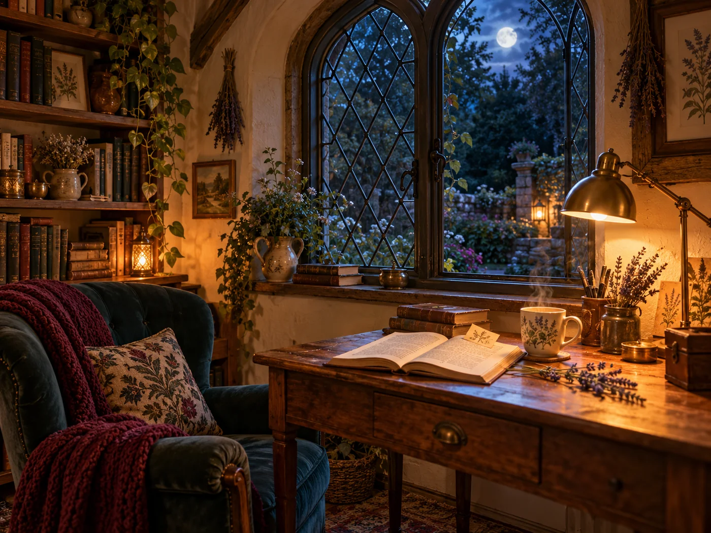 17 story moonlight at the cottage window