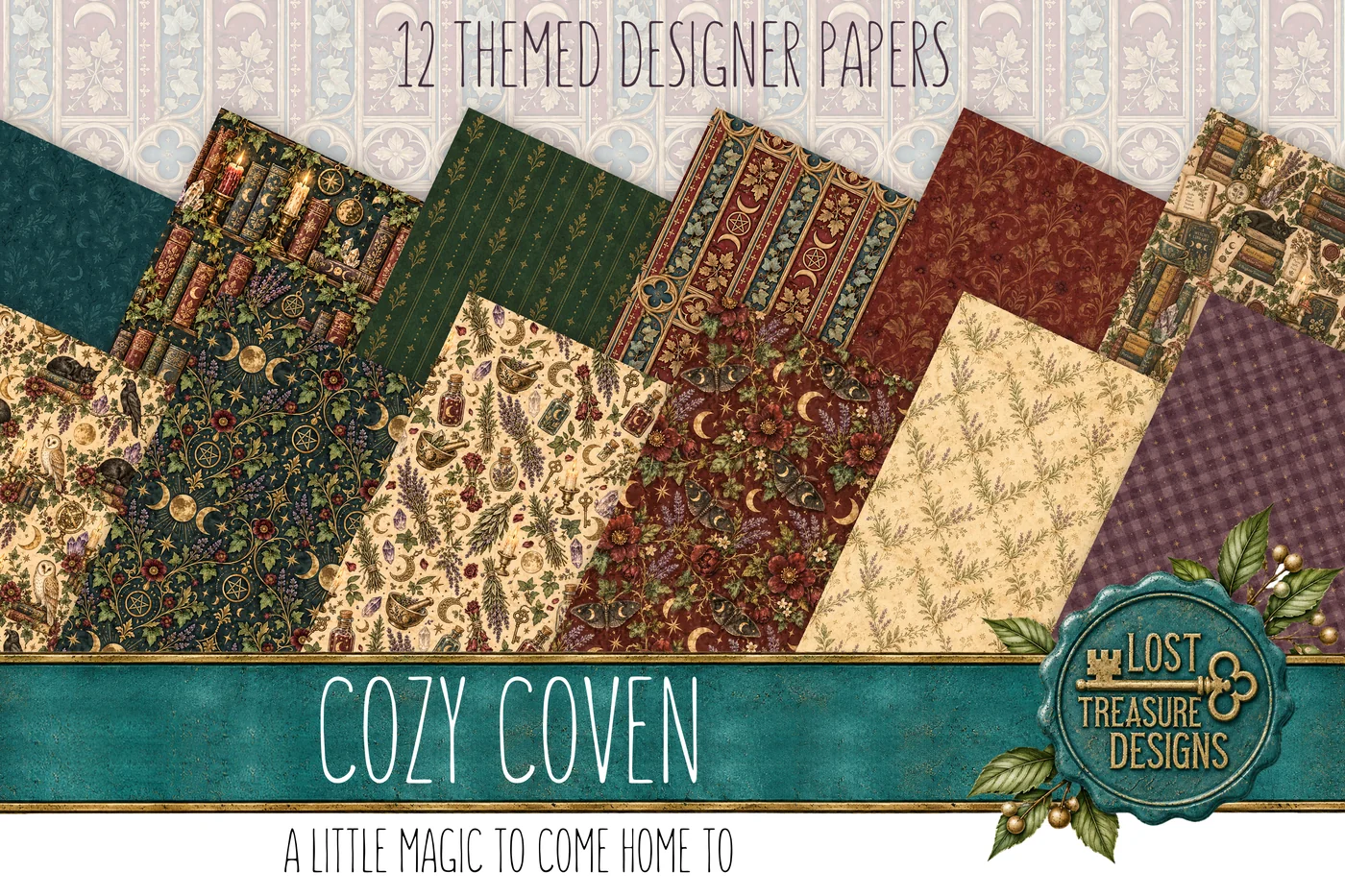 Cozy Coven — Designer Paper Preview