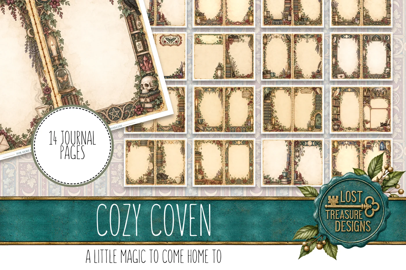 Cozy Coven — Journal Layout Preview