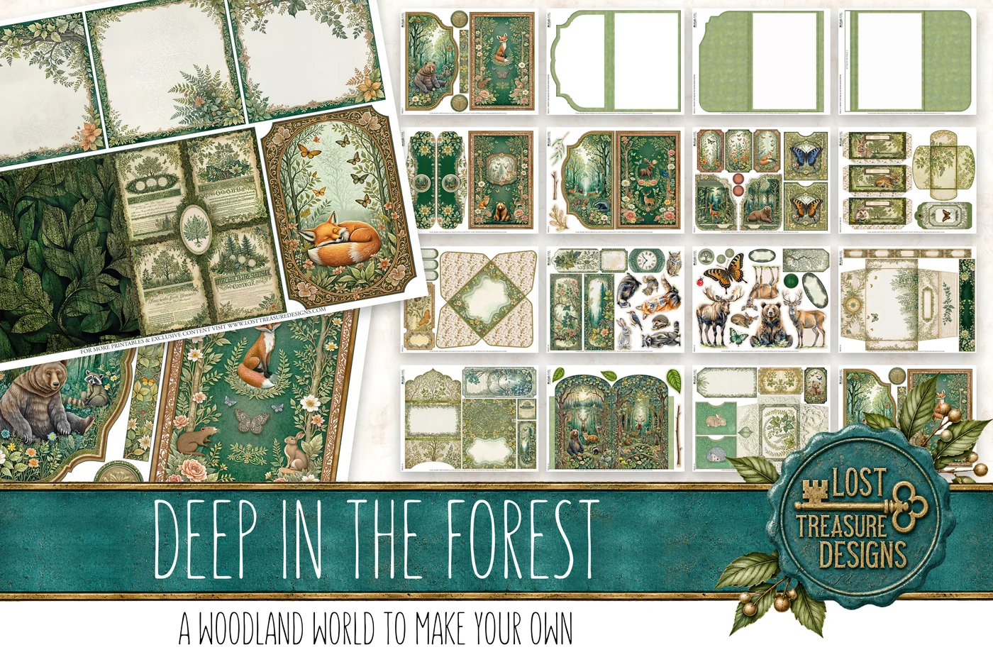 Deep in the Forest — Folio & Embellishments Preview