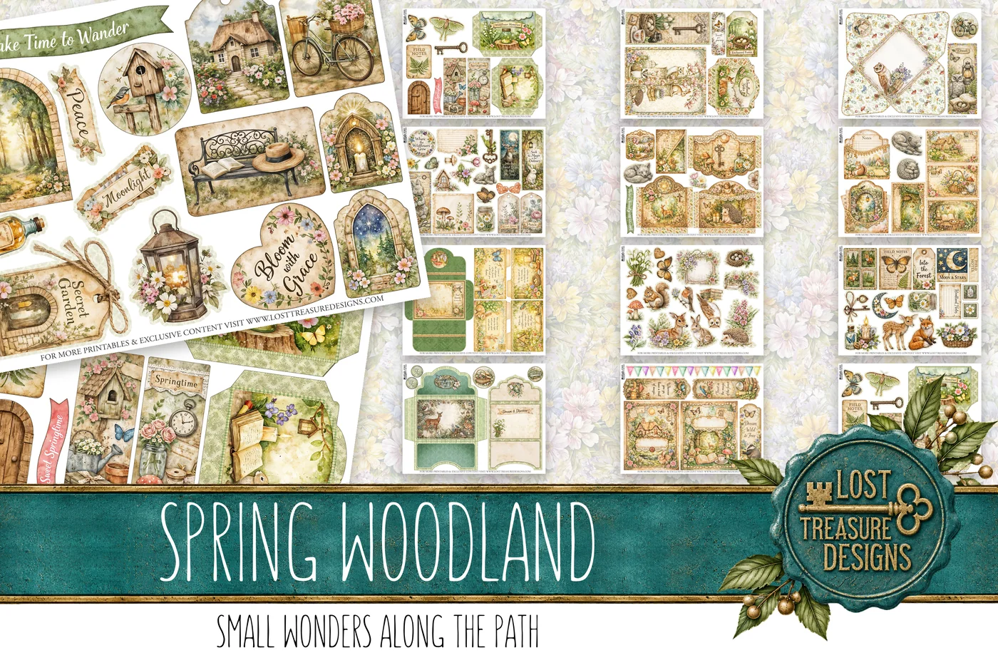 Spring Woodland — Folio & Embellishments Preview