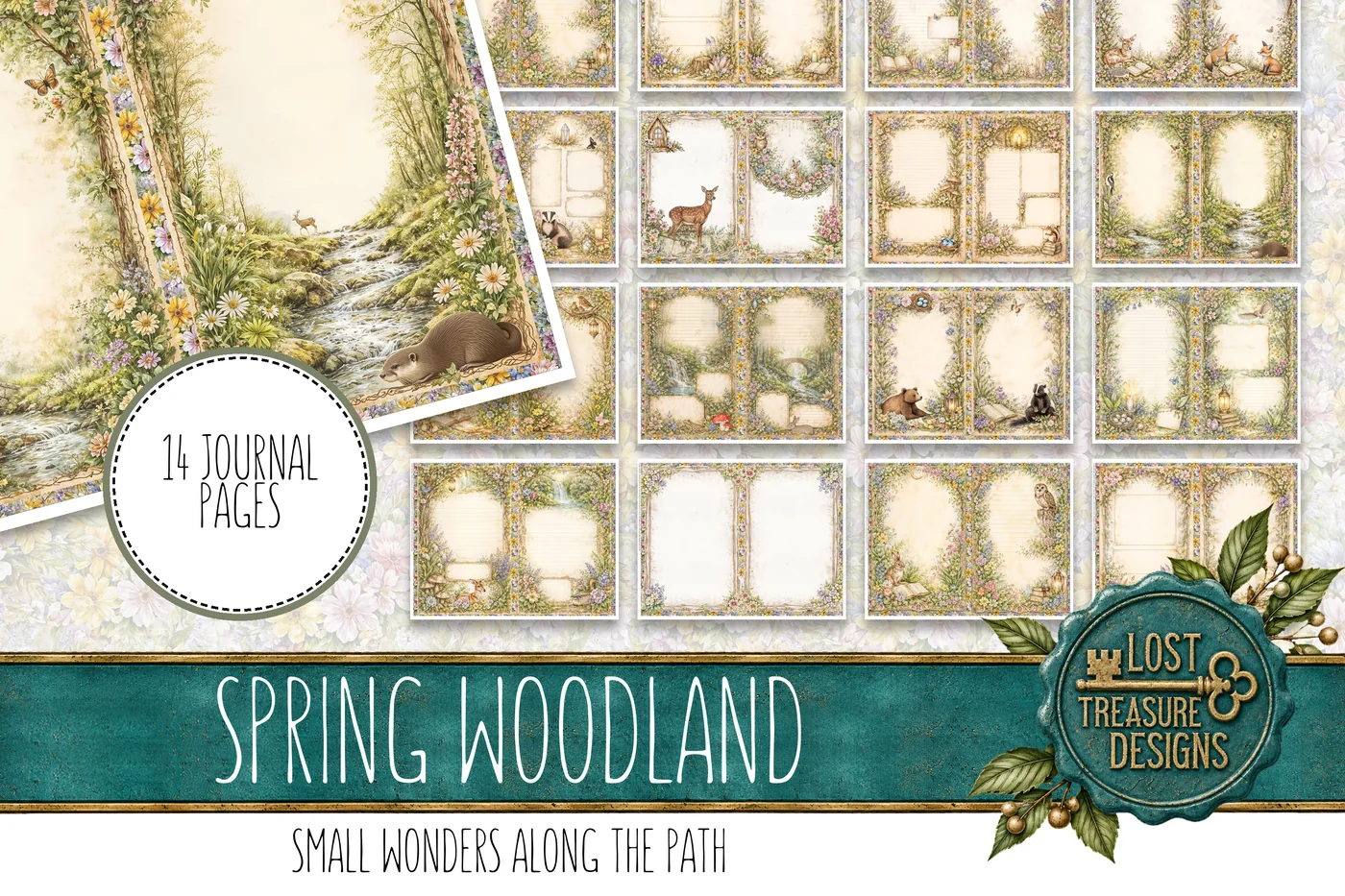 Spring Woodland — Journal Layout Preview