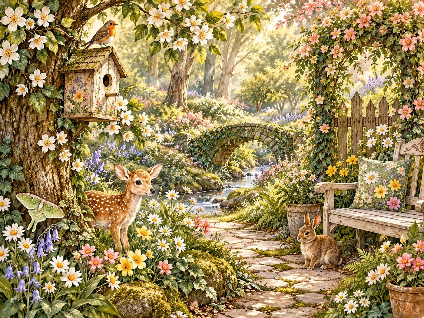 Coordinating artistic interpretation for Spring Woodland