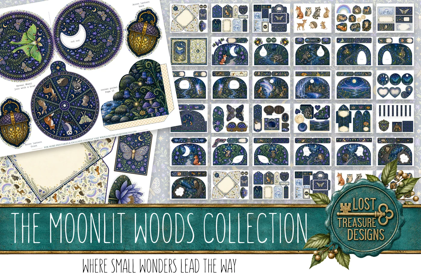 THE MOONLIT WOODS — Folio & Embellishments Preview