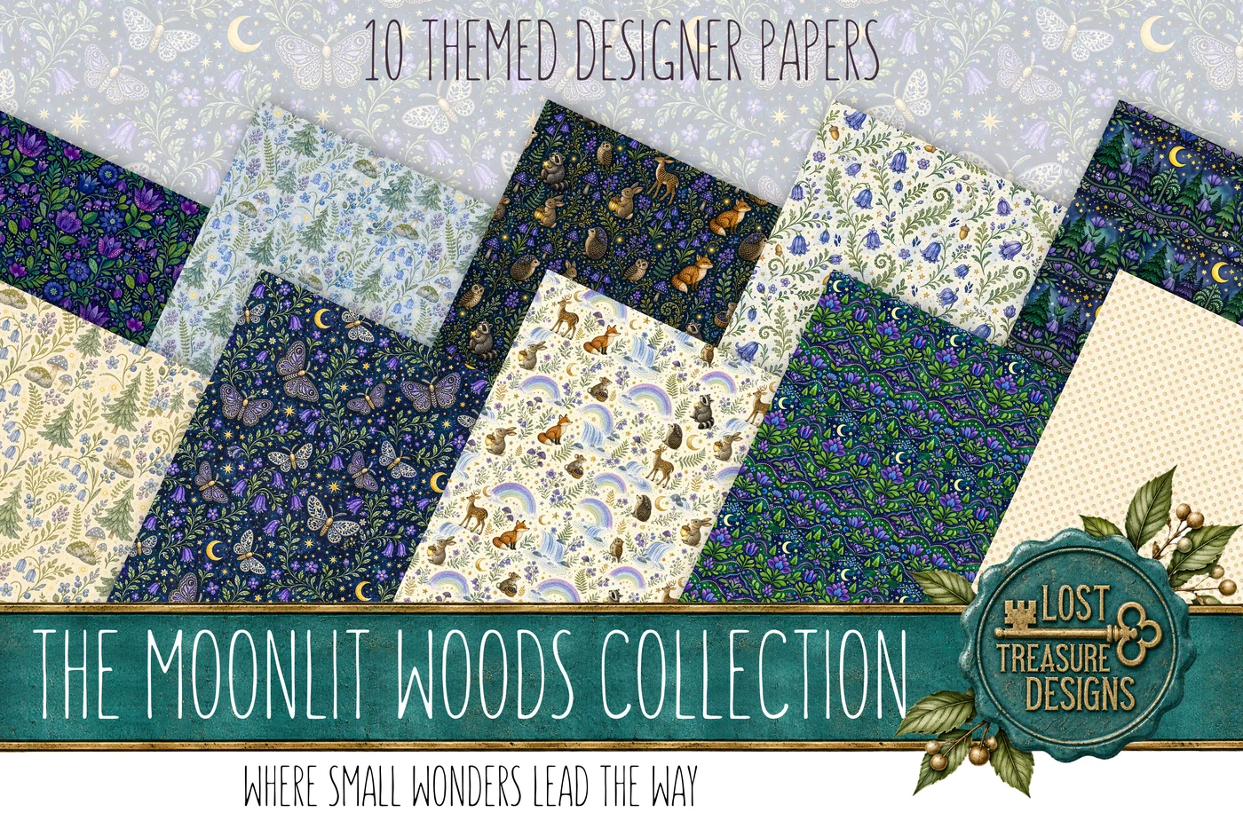 THE MOONLIT WOODS — Designer Paper Preview