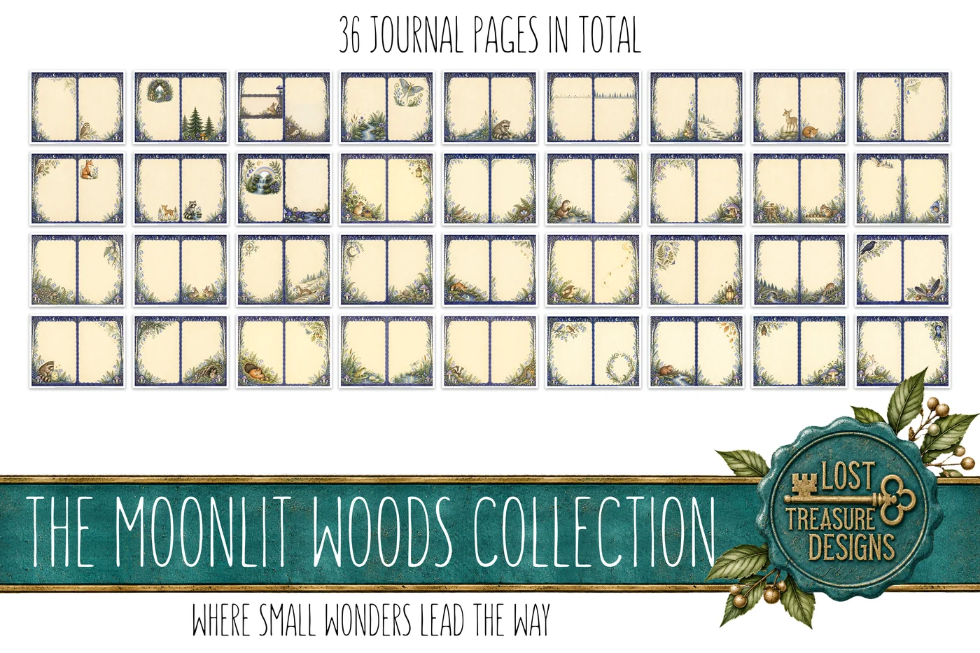 THE MOONLIT WOODS — Journal Layout Preview