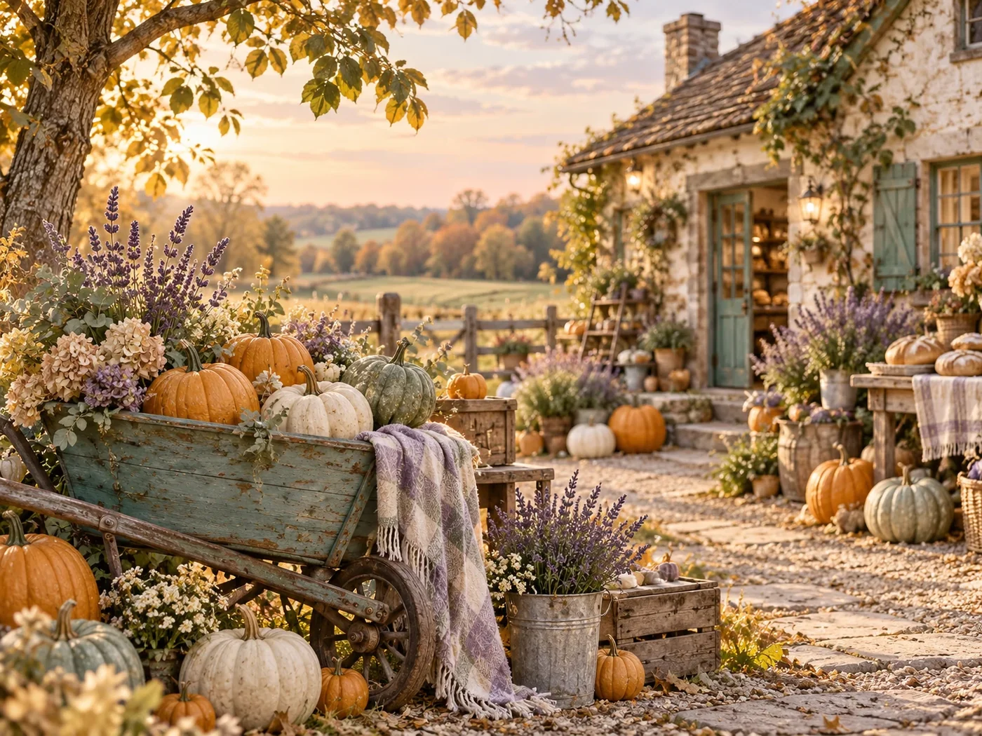 Illustrative inspiration scene for The Pumpkin Farm