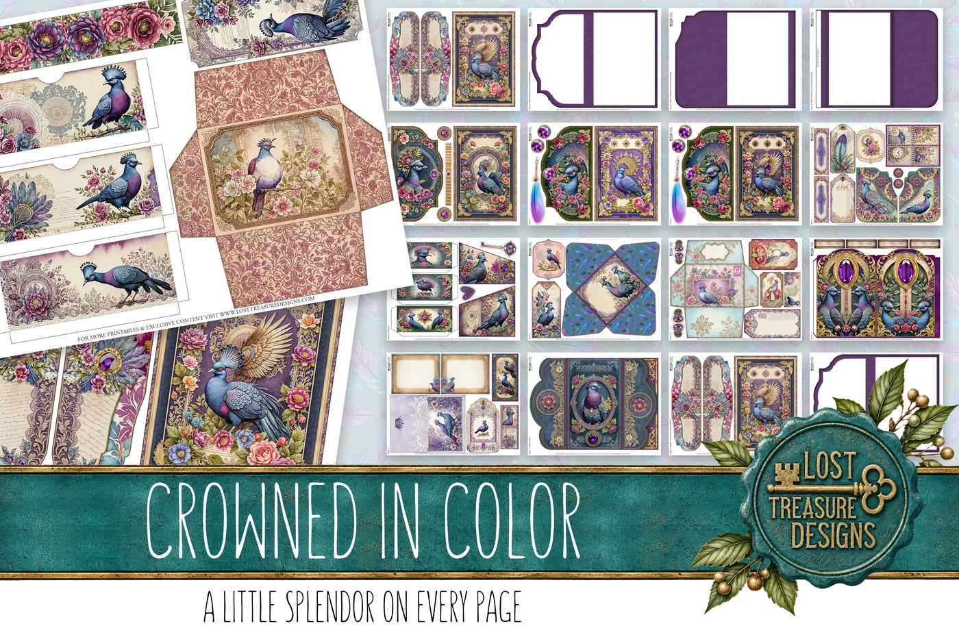 Crowned in Color — Folio & Embellishments Preview