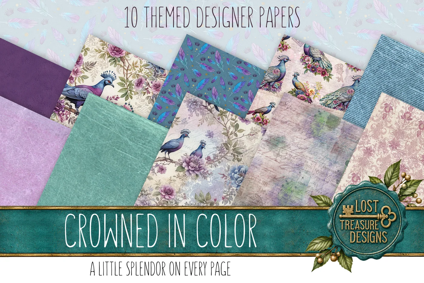Crowned in Color — Designer Paper Preview
